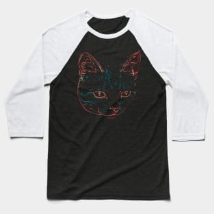 Tabby Kitty Baseball T-Shirt